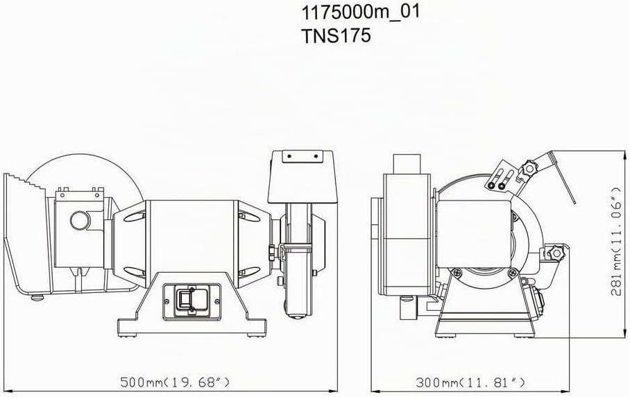 Metabo 611750000 Doppelschleifmaschine TNS 175 500W