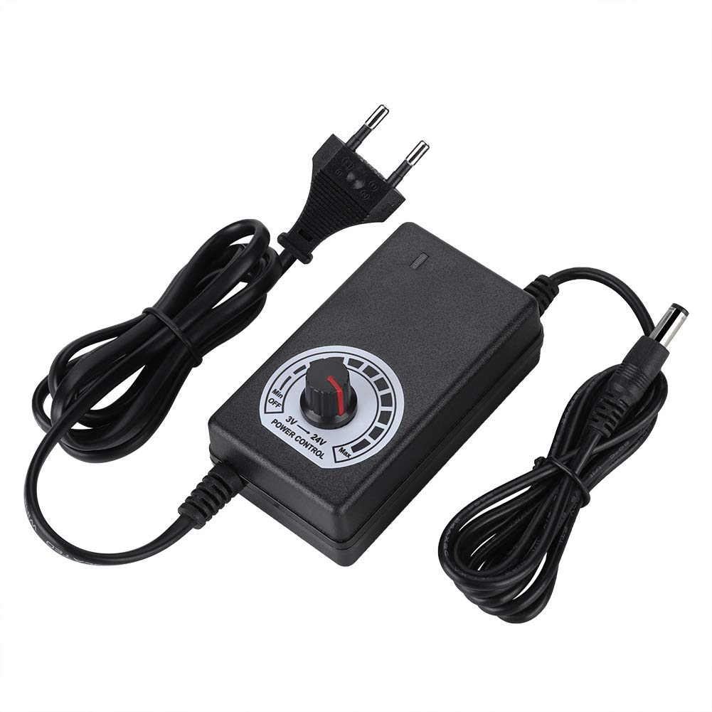 Eboxer 24W 3-24V Netzteil-Ladeadapter mit LED-Anzeigespannungsregelung für elektrischen Lüfter, Bohr