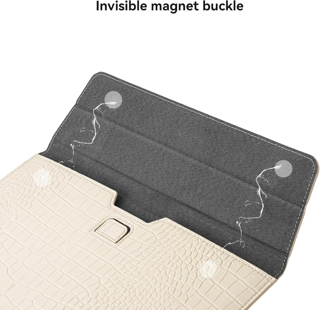 MOSISO PU Laptop Hülle 13 Zoll, 13 Zoll Laptoptasche Kompatibel mit MacBook Air M4 M3 M2 M1 2025-201