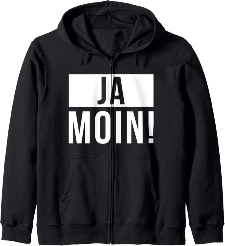 Ja Moin Ehre Norddeutscher Strand Anker Geschenk Kapuzenjacke