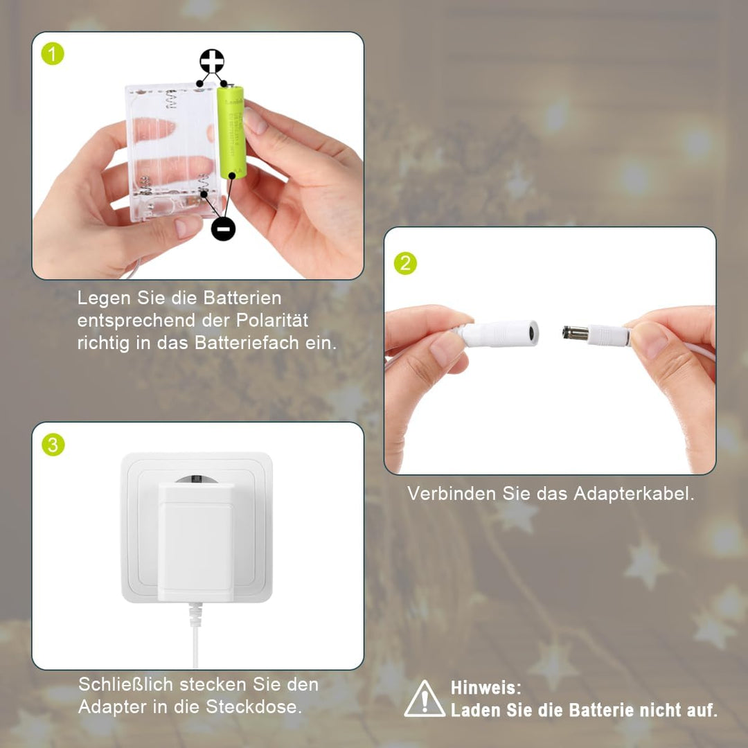 Lenink 4.5V Batterieadapter Netzteil Batterieersatz für 3 Stück AA Batterien z.B. kompatibel mit AVM