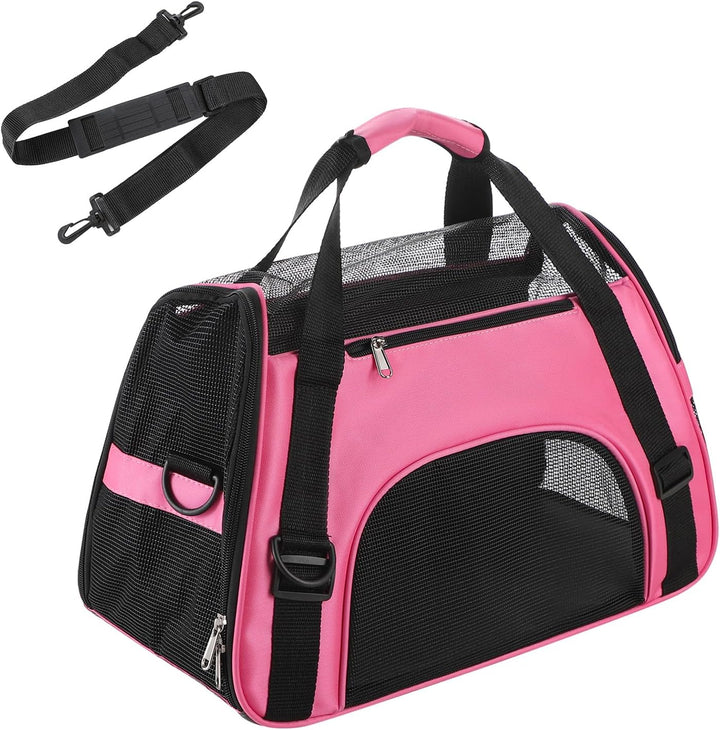 Hundetasche Netzgewebe Atmungsaktiv Katzentransportbox Faltbar Hundetragetasche Waschbar Matte Klein