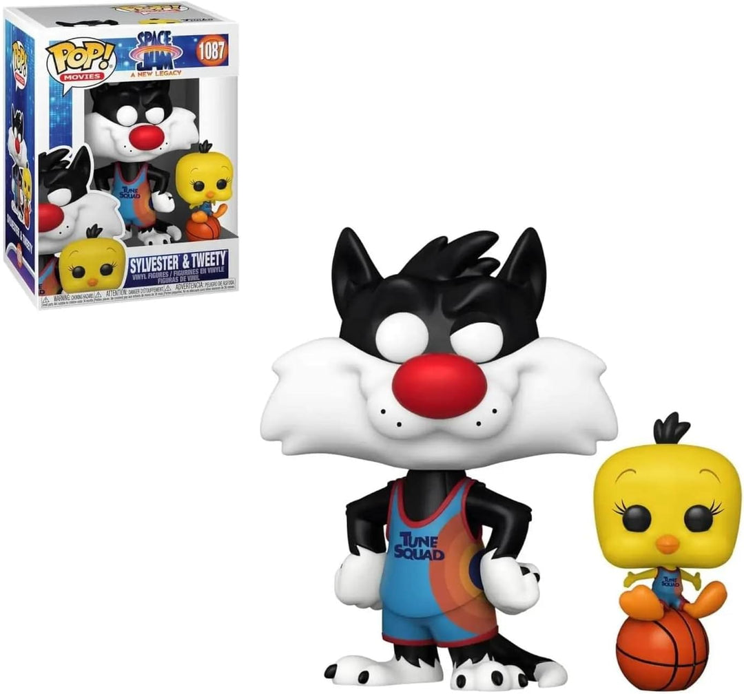 Funko Pop! and Buddy: Space Jam 2- Sylvester and Tweety - Vinyl-Sammelfigur - Geschenkidee - Offizie