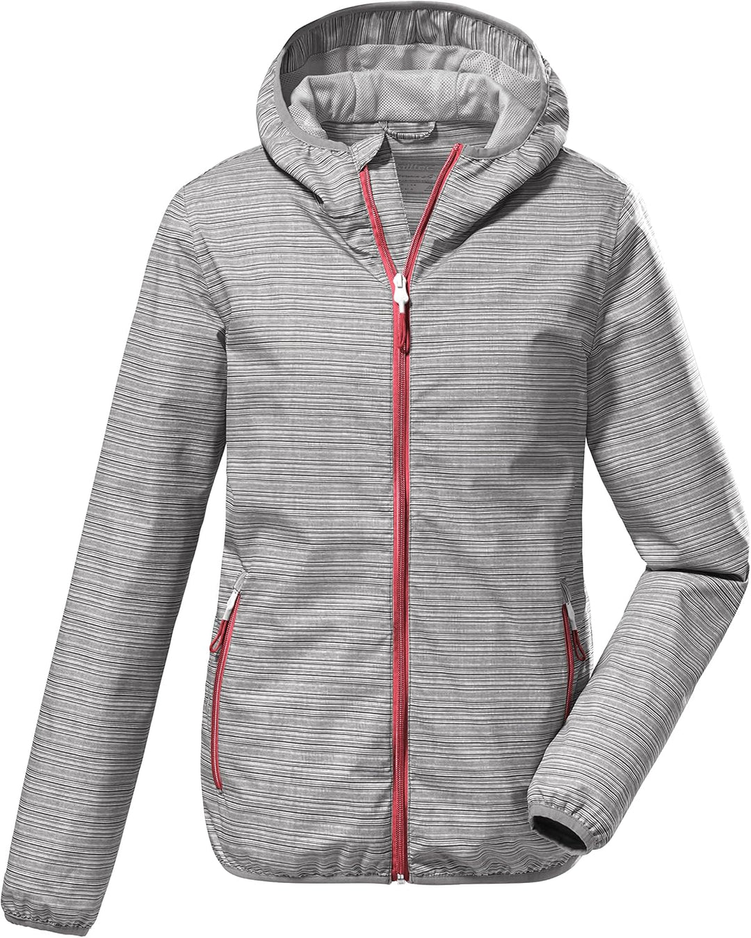 Killtec Damen Kos 3 Wmn Jckt Funktionsjacke/Outdoorjacke mit Kapuze, packbar 42 anthrazit, 42 anthra