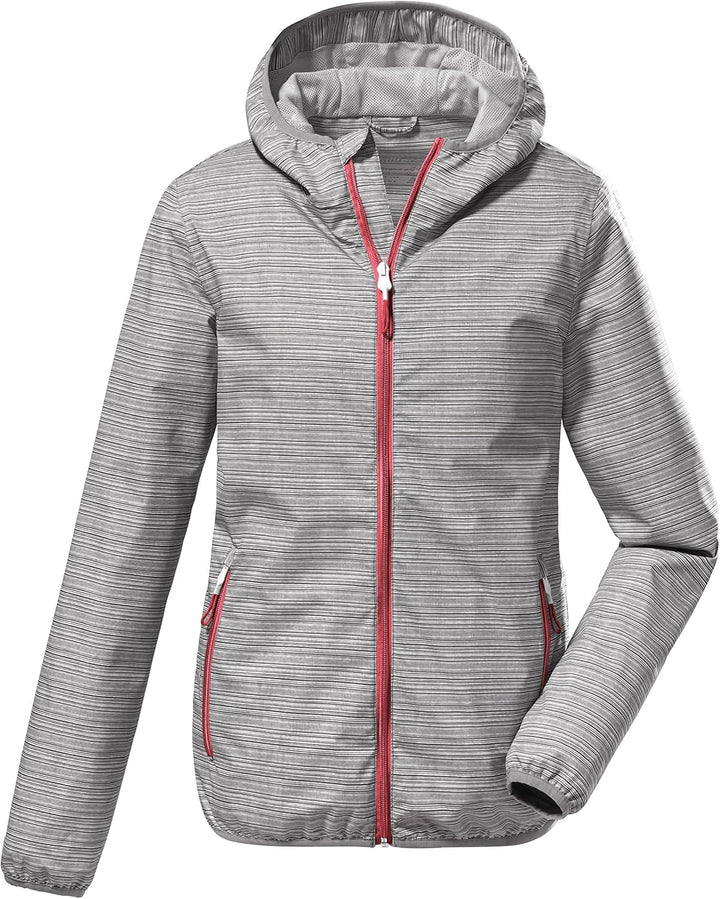 Killtec Damen Kos 3 Wmn Jckt Funktionsjacke/Outdoorjacke mit Kapuze, packbar 42 anthrazit, 42 anthra