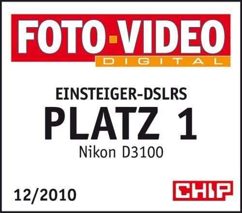 Nikon D3100 SLR-Digitalkamera (14 Megapixel, Live View, Full-HD-Videofunktion) Kit inkl. AF-S DX 18-