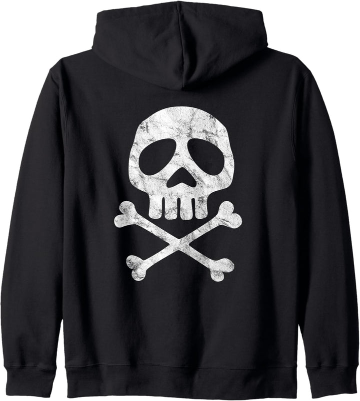 Skull Space Pirat Kapitän Halloween, Karneval, Totenschädel Kapuzenjacke