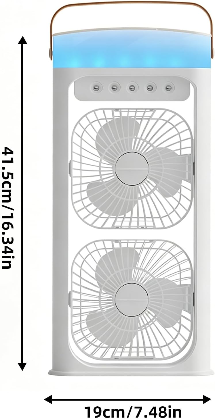 Tragbare Klimaanlage Fan, 3 Geschwindigkeiten Verdunstungsluft Kühler Wasser Fan Spray Nebel Tischve