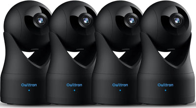 owltron Überwachungskamera innen, Babyphone mit Kamera und app, 360°WLAN IP Kamera mit Bewegungserke