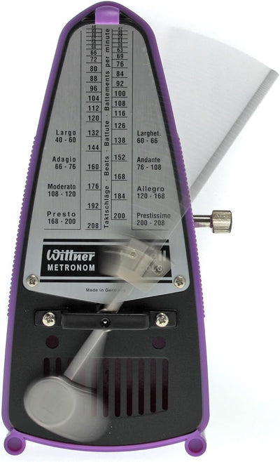 Wittner Metronom 830 371 Kunststoffgehäuse ohne Glocke Taktell Piccolo fliederviolett fliederviolett