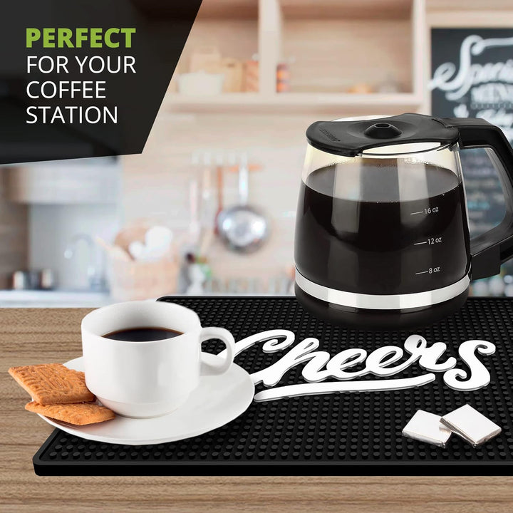 Cheers Bar-Matte für Arbeitsplatte, perfekte Bar-Dekoration, ideal für Barkeeper und Hausbar, auslau