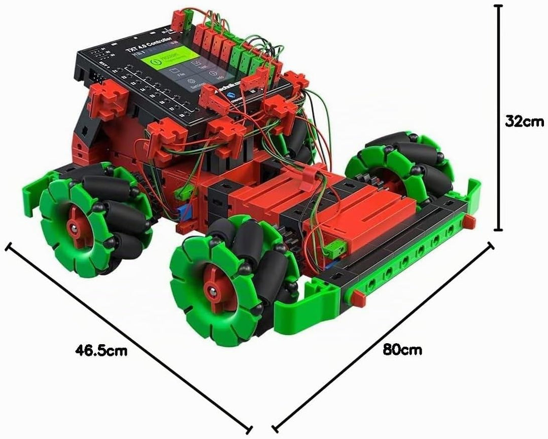 fischertechnik 559895 ROBOTICS – Hightech, Bausatz ab 10 Jahren, Experimentierkasten für 9 Roboter M