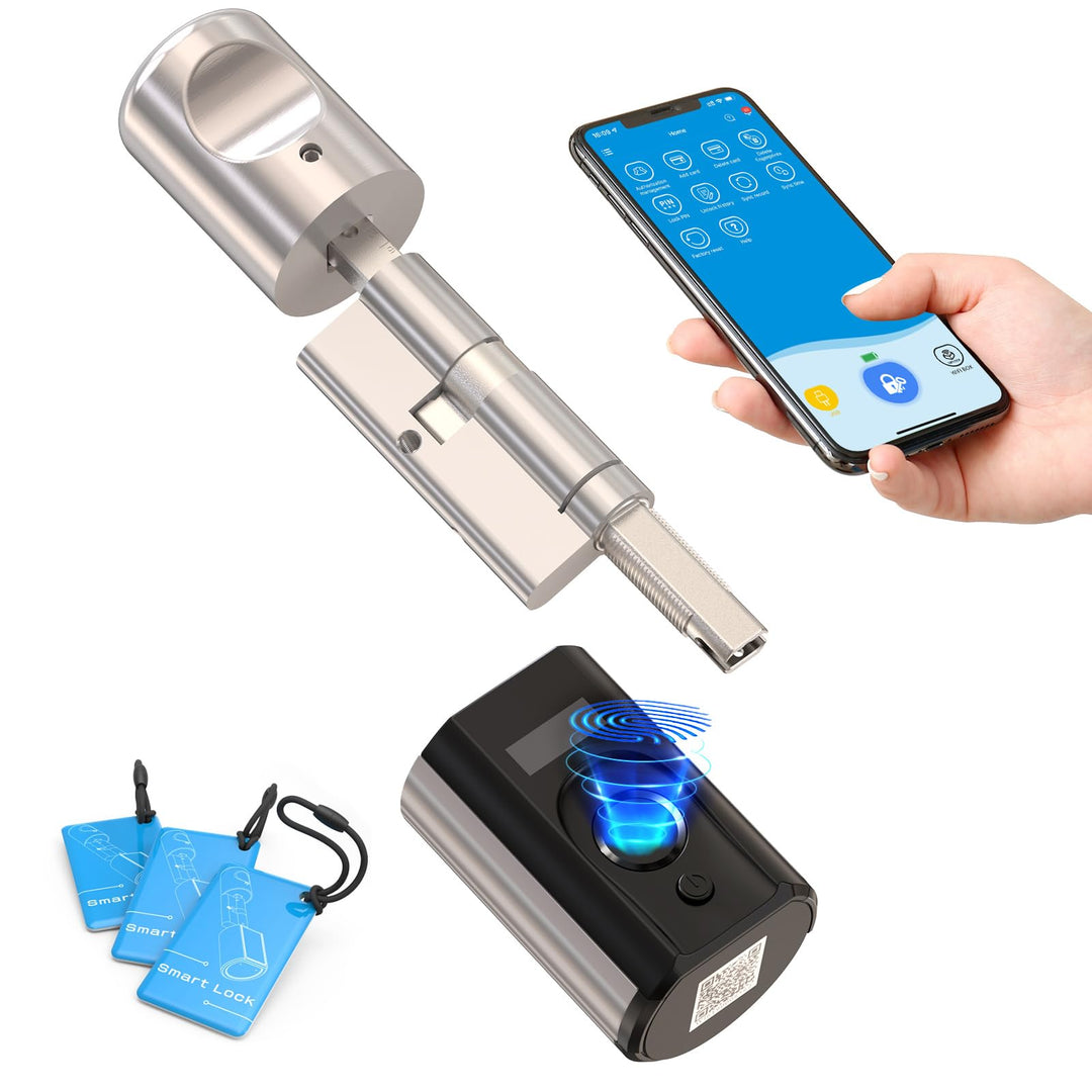 WELOCK Touch63 Türschloss Fingerabdruck,mit RFID Karte,APP,WiFi,Fingerabdruck Schloss haustür IP65,E