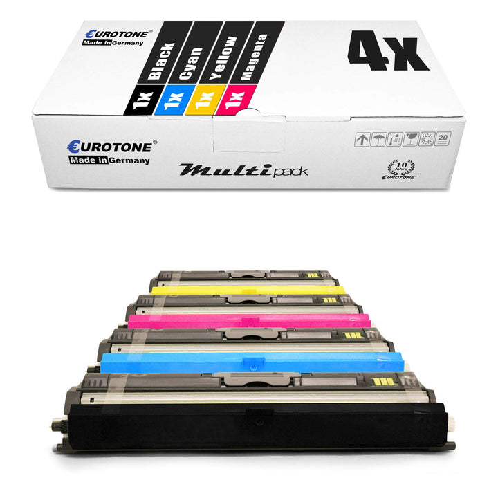 Eurotone 4X Müller Printware Toner für Konica Minolta Magicolor 1600 1650 1680 1690 W mf EN DT D ers