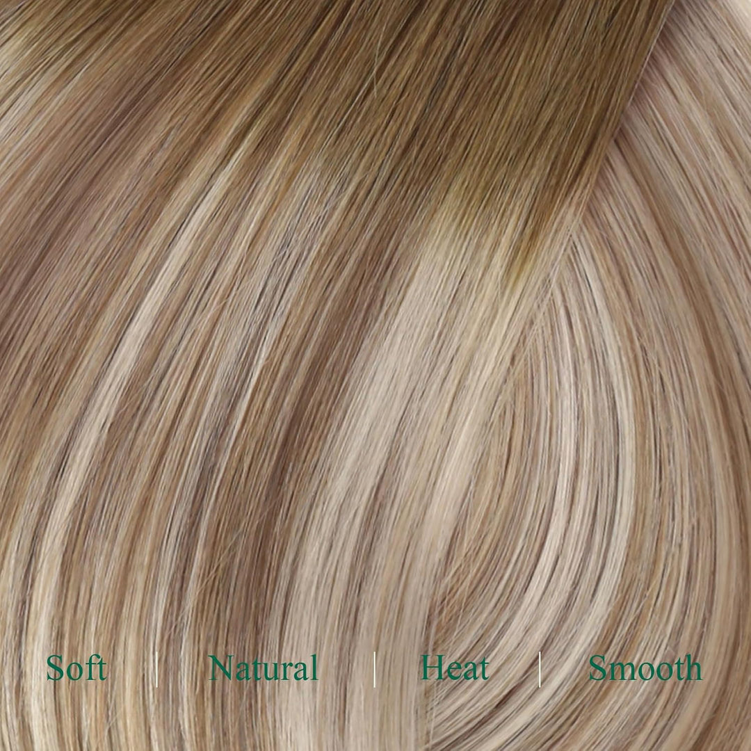 Easyouth Balayage Clip in Echthaar Extensions Blond Clip in Extensions Echthaar Remy Clip in Extensi