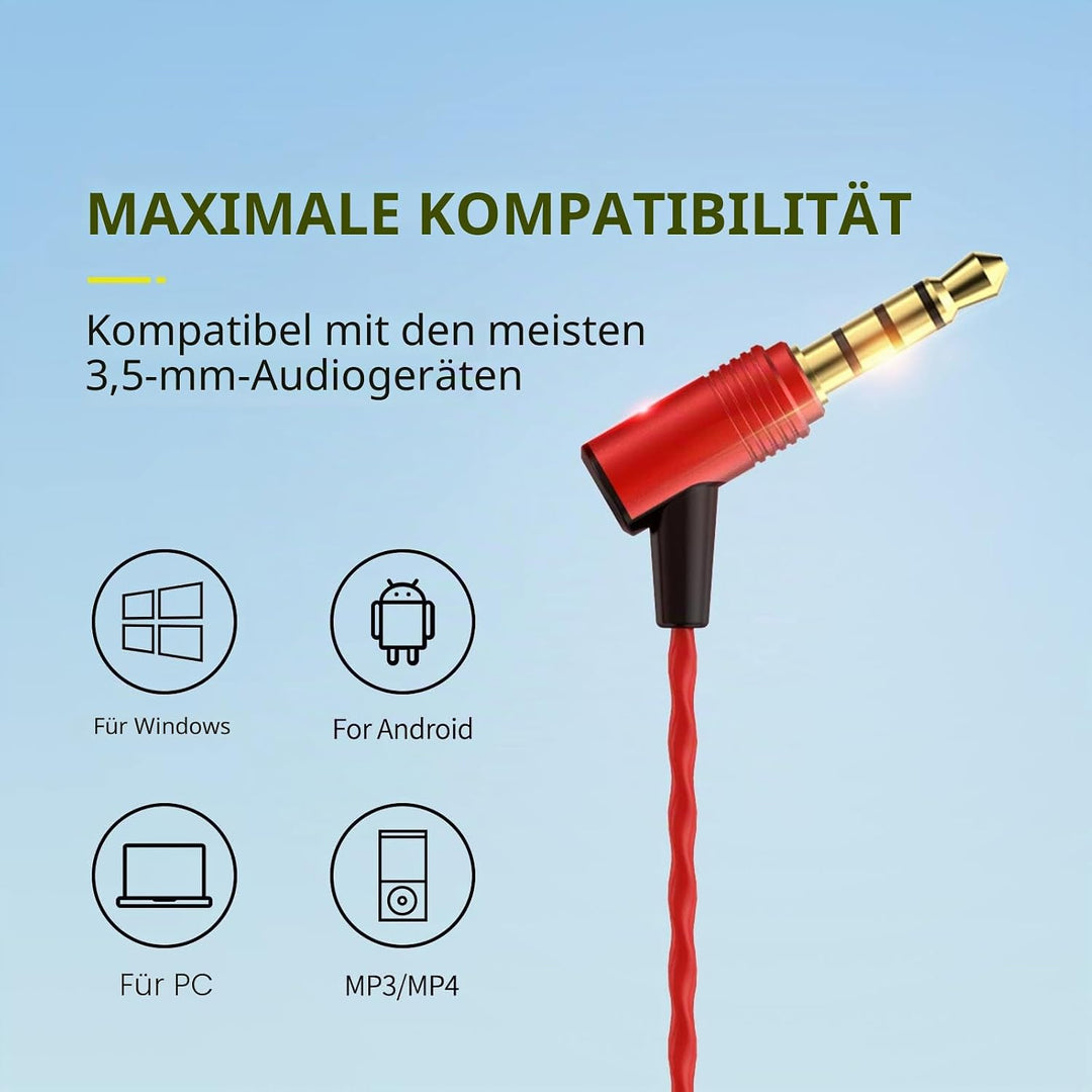 SoundMAGIC E50C In-Ear Headphones Earphones Wired Earphones with Microphone Monitor HiFi, Noise Isol