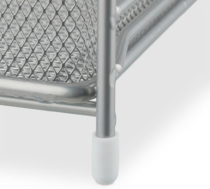 Relaxdays Küchen, 2 Ausziehkörbe, Etagenregal aus Metall, H x B x T: 32 x 19 x 35,5 cm, Bad Organize