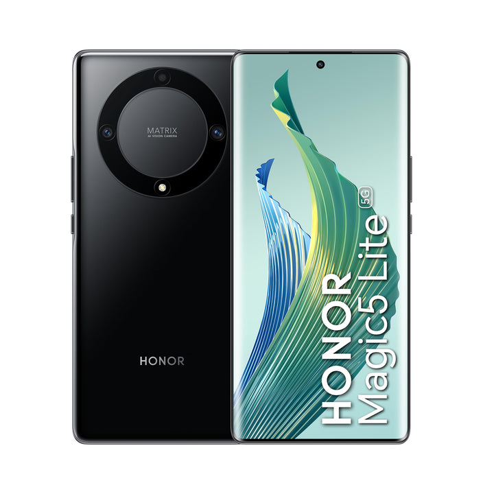 HONOR 5109AMAA Magic5 Lite 5G 6GB/128GB Schwarz (Midnight Black) Dual SIM, Magic5 Lite 5G 6+128