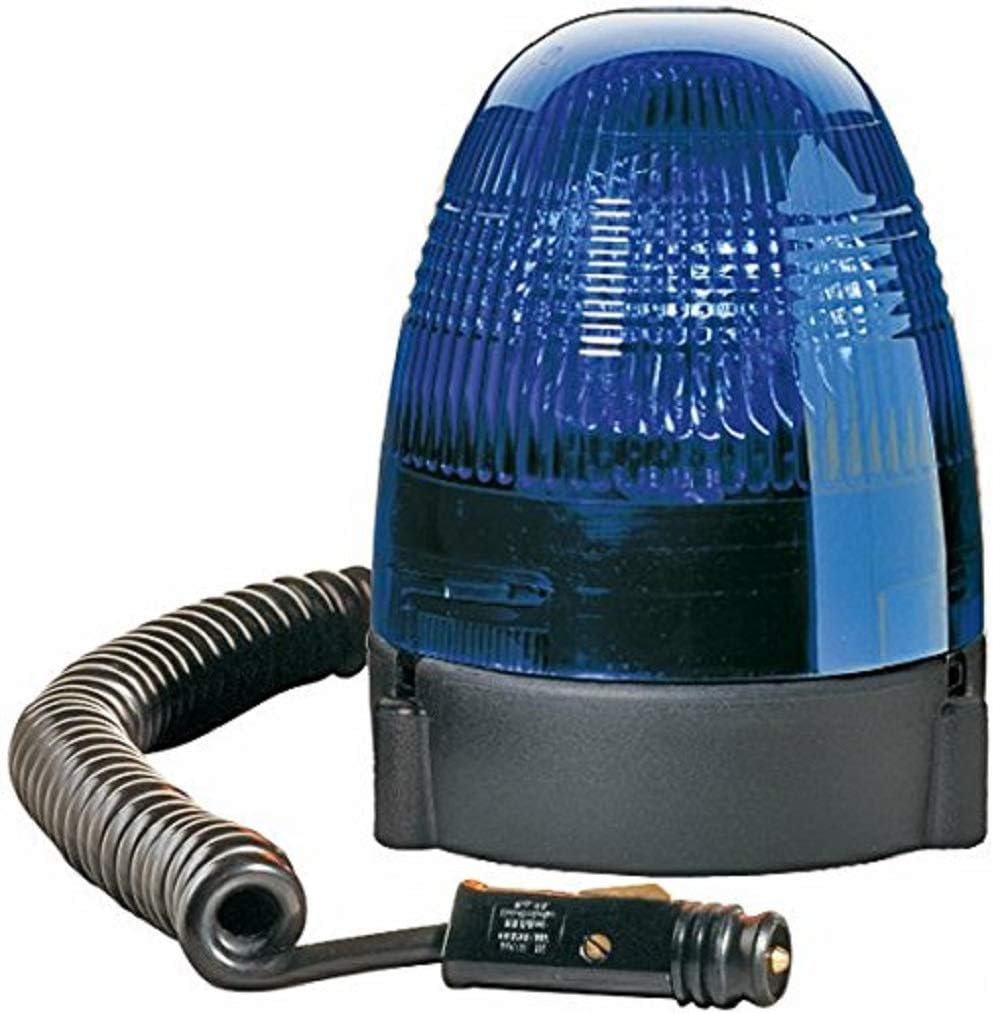 HELLA - Halogen-Rundumkennleuchte - KL Rotafix - 12V - blau - Magnetbefestigung - Kabel: 2500mm - St