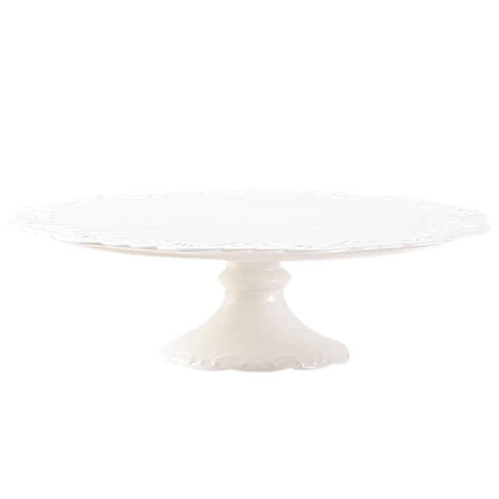 DOITOOL Kuchenplatte Mit Fuss Keramik Kuchen Display Stehen Runde Cupcake Stehen Dessert Turm Cupcak