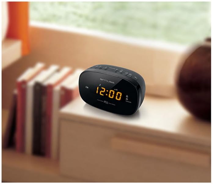Muse M-150CR Radio Clock Schwarz, Schwarz