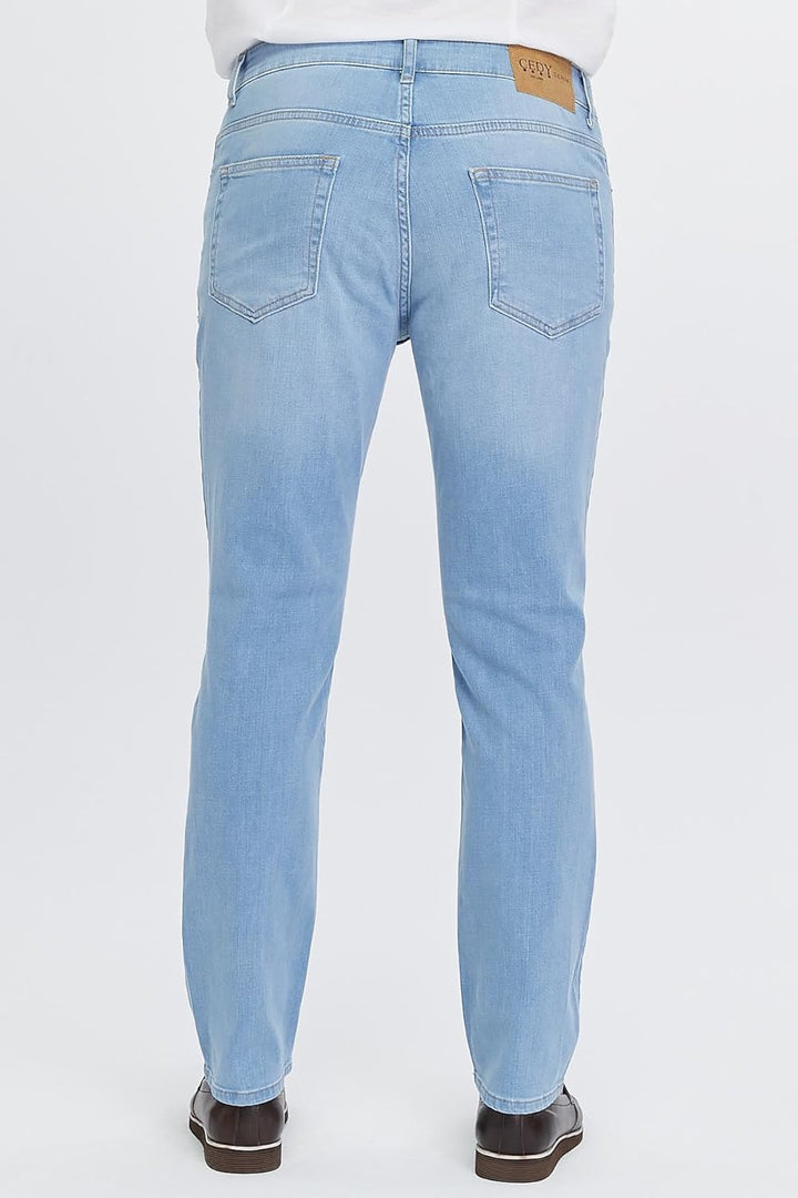 CEDY DENIM - Herren Jeans Regular Fit, Stretch Jeanshose, Herren High Waist, Straight Cut, Basic Was