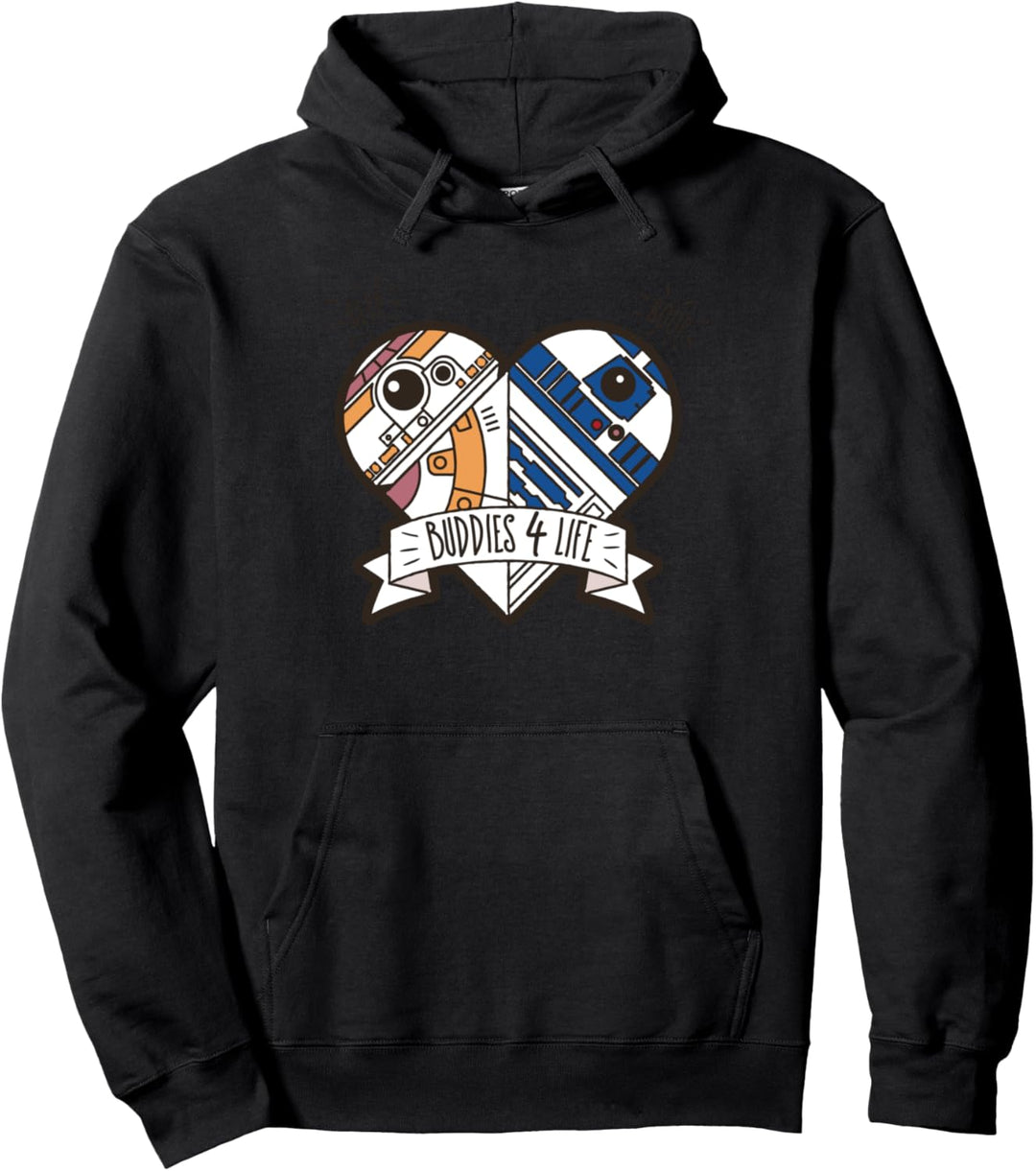 Star Wars Droid BB-8 and R2-D2 Buddies 4 Life Pullover Hoodie