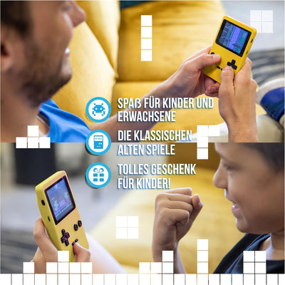 Silvergear® Analogue Pocket Konsole Retro | mit 240 Klassichen Spielen l Handheld Spielekonsole l Mi