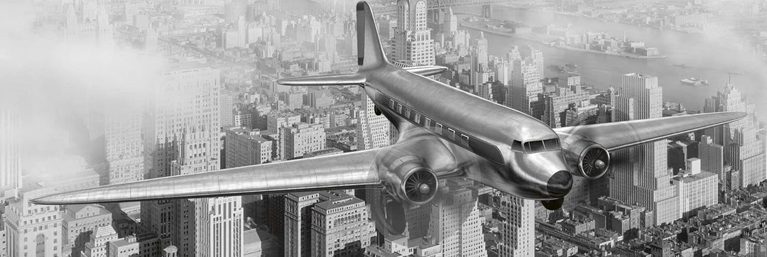 DIMEX Küchenrückwand Folie selbstklebend Flugzeug | Klebefolie - Dekofolie - Spritzschutz für Küche