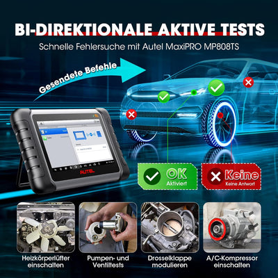 Autel MaxiPRO MP808S-TS Auto Scanner: 2023 Aktualisiert von MaxiCOM MK808TS, MaxiSYS MS906 mit TPMS,