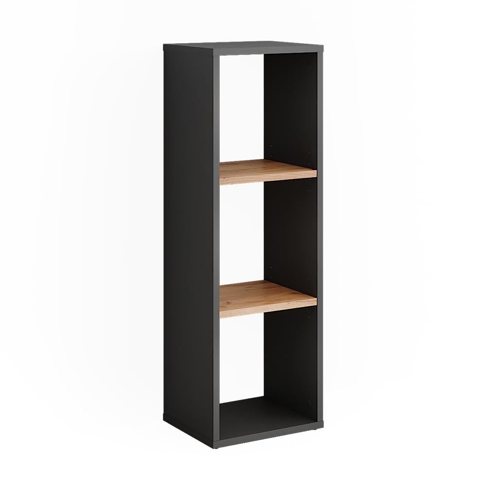 Vicco Standregal Orlando, Stauraumregal, Anthrazit/Goldkraft Eiche, 30 x 90.5 cm Anthrazit/Goldkraft