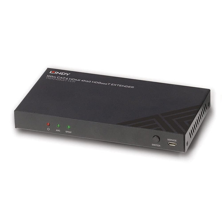 LINDY 38341 100m Cat.6 HDBaseT Extender-Transmitter, HDMI 4K60, Audio, IR & RS-232
