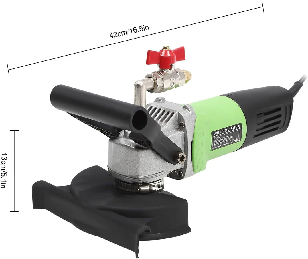 SHZICMY Nasspolierer, 800W 100mm Nass Poliermaschine mit variabler Geschwindigkeit und Granit-Diaman