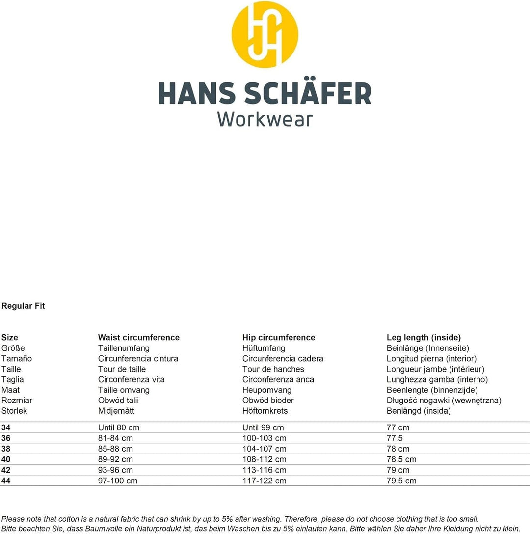 HSW Professional – Lange Arbeitshose für Damen – Modische und leichte Bundhose mit Knietaschen, stra
