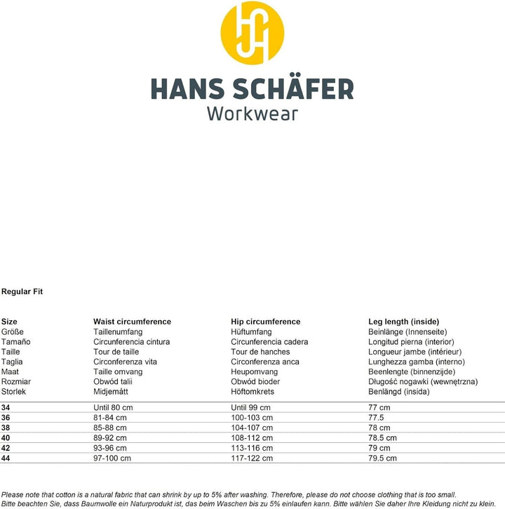 Hans Schäfer Workwear HSW Professional – Lange Arbeitshose für Damen – Modische und leichte Bundhose