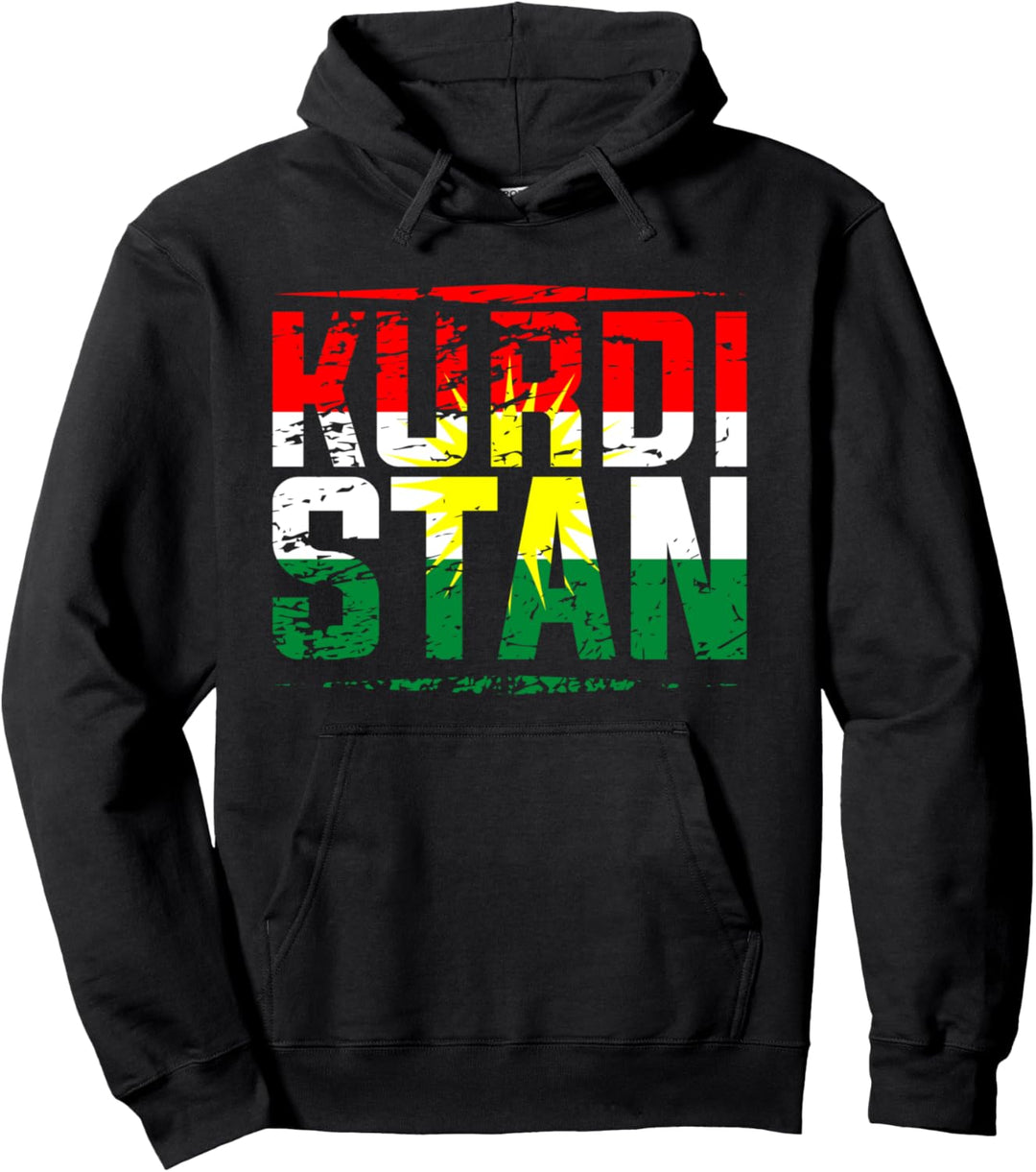 Kurdistan Flagge Rojava Kurdish Kurdische Lustiges Kurden Pullover Hoodie