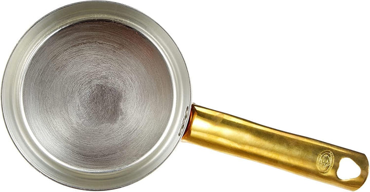 Pentole Agnelli ALCU10518 Hoher Auflauf mit Griff, glattes verzinntes Kupfer, 18 cm, 18 cm