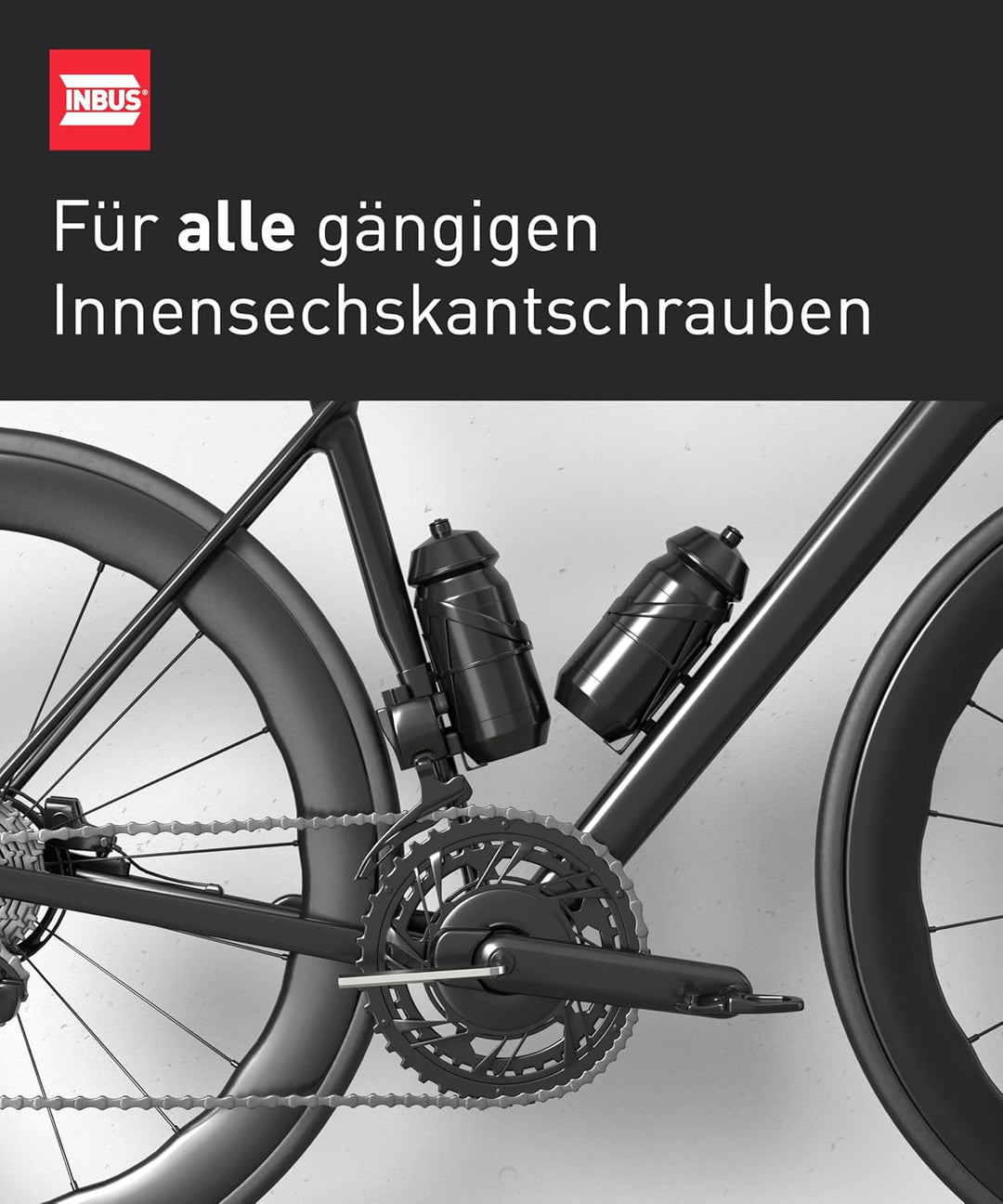 INBUS® 73455 Winkelschraubendreher 2.5mm, 100 Stück — Made in Germany 2.5 mm (100 Stück), 2.5 mm (10