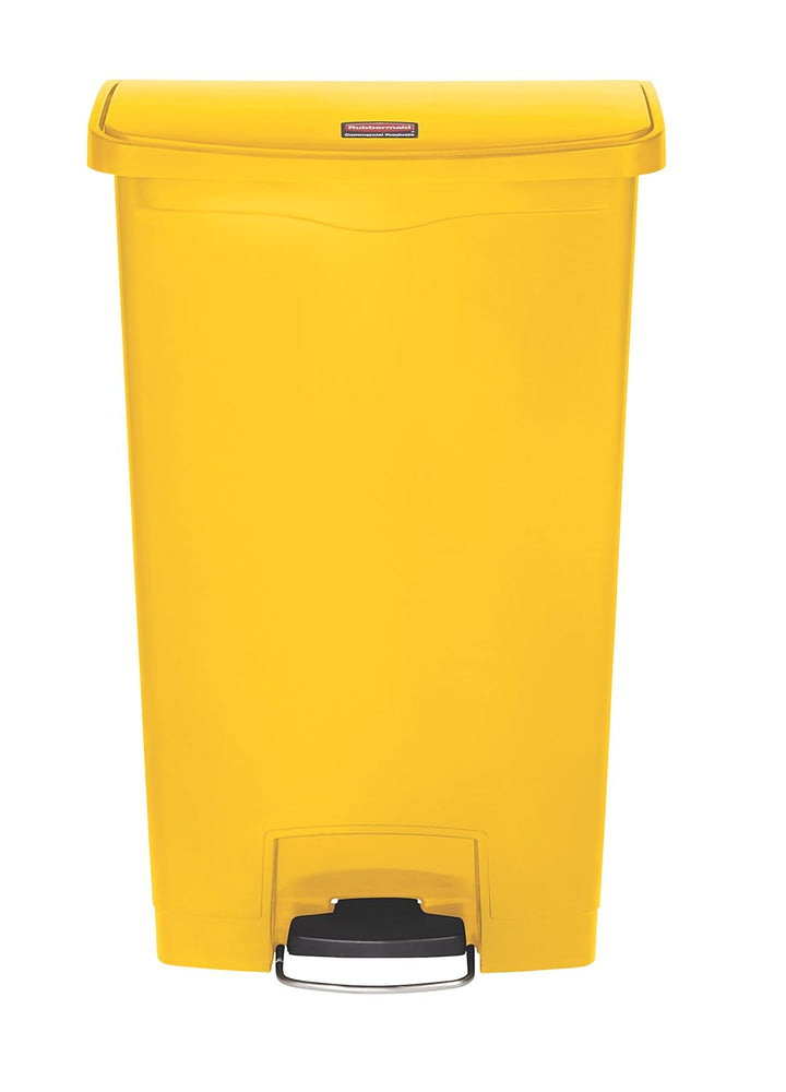 Rubbermaid Commercial Products 1883577 Slim Jim Step On Kunststoff-Tretabfalleimer mit Pedal an der