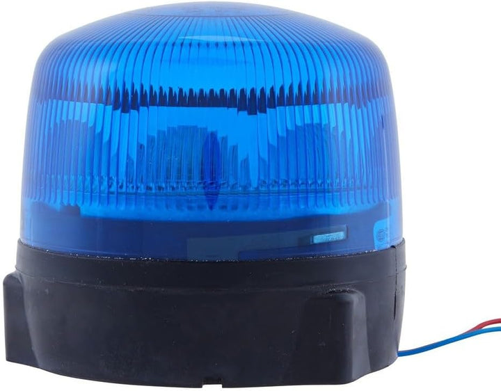HELLA - LED-Rundumkennleuchte - RotaLED - 12/24V - blau - geschraubt - Kabel: 200mm - Menge: 1 - 2RL
