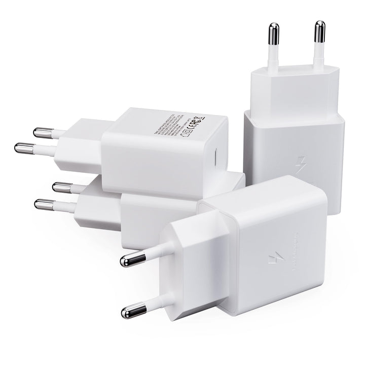 4er Pack USB C Ladegerät Stecker, Schnellladegerät Typ C Handy Netzteil Adapter Ladeadapter für Sams