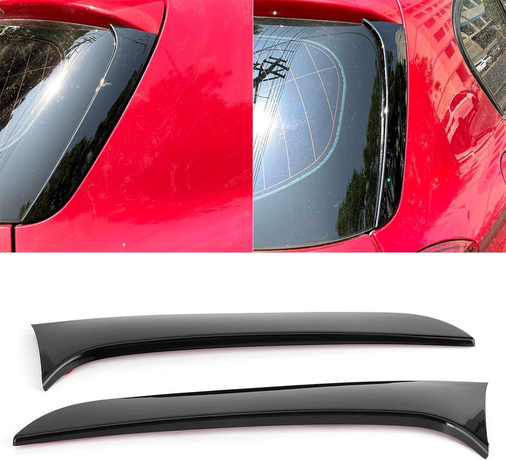 Heckspoiler Spoiler Heckfenster Seitenspoiler 2 pcs Heckfenster Seitenspoiler Flügel Trim Abdeckung