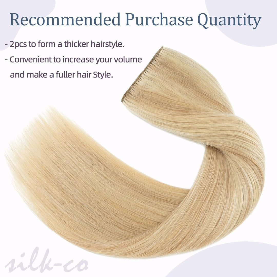 Clip in Extensions Echthaar DICK Haarteile Echthaar 1Pc 5 Clips Extensions Echthaar Clip in Weich Na