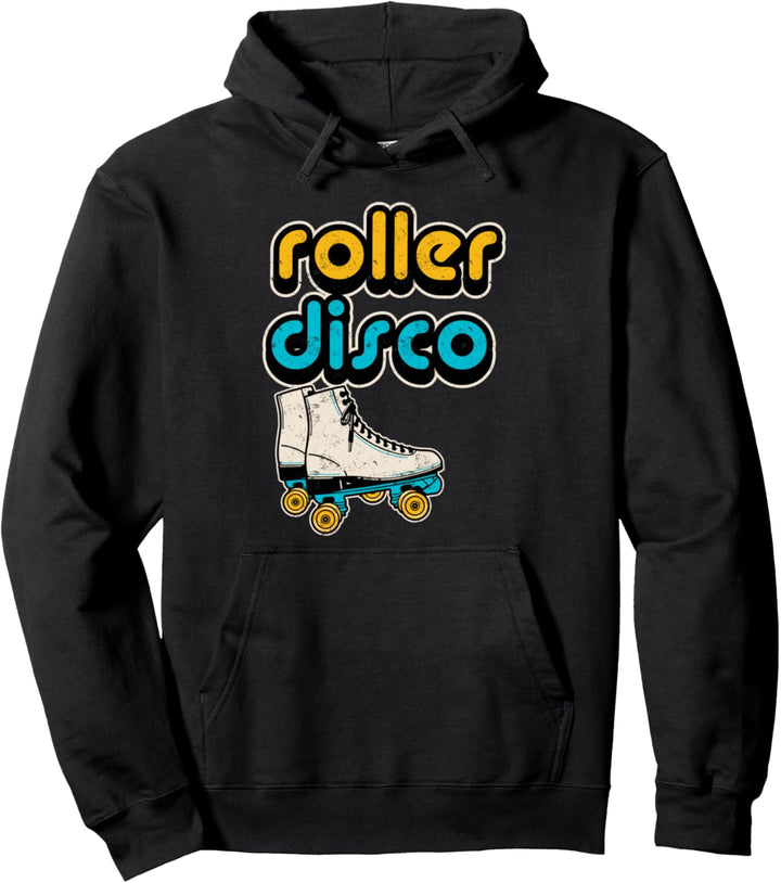 Retro Roller Disco 80er und 70er Jahre Funky Pullover Hoodie