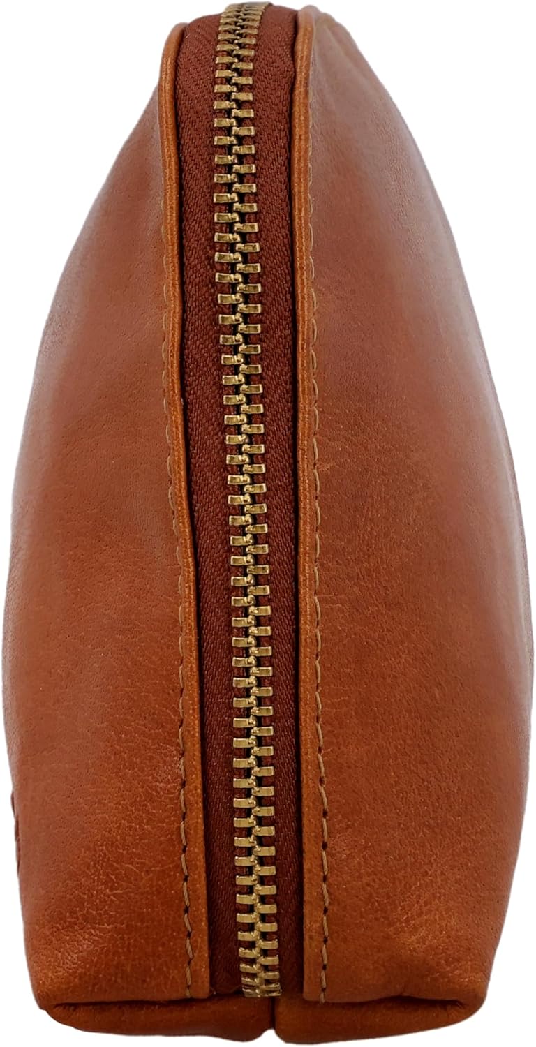 Gusti Waschtasche Leder - Eli Damen und Herren Kulturtasche Kulturbeutel Kosmetiktasche Ledertasche