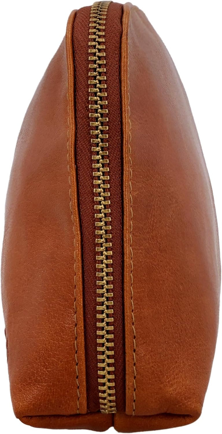 Gusti Waschtasche Leder - Eli Damen und Herren Kulturtasche Kulturbeutel Kosmetiktasche Ledertasche