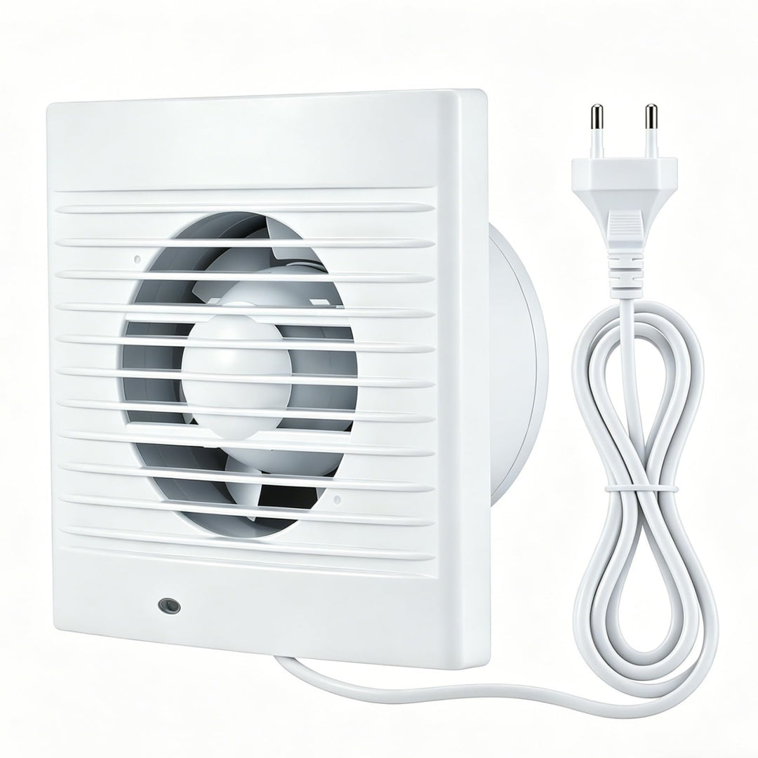 Badlüfter 100mm mit Rückstauklappe, Leiser Abluftventilator 12W Ventilator Badezimmer Lüfter mit 1,1