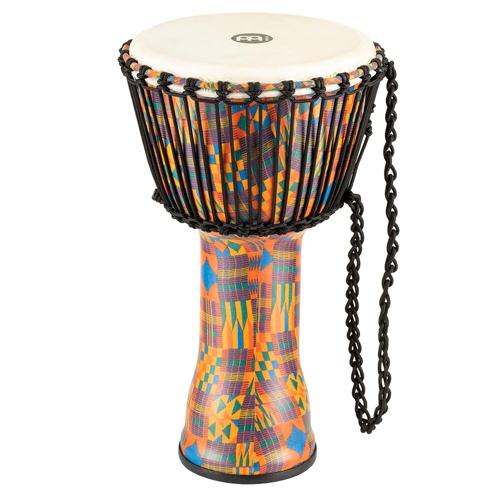 Meinl Percussion 25cm Rope Tuned Travel Series Djembe Trommel - mit Ziegenfell - Musikinstrument für