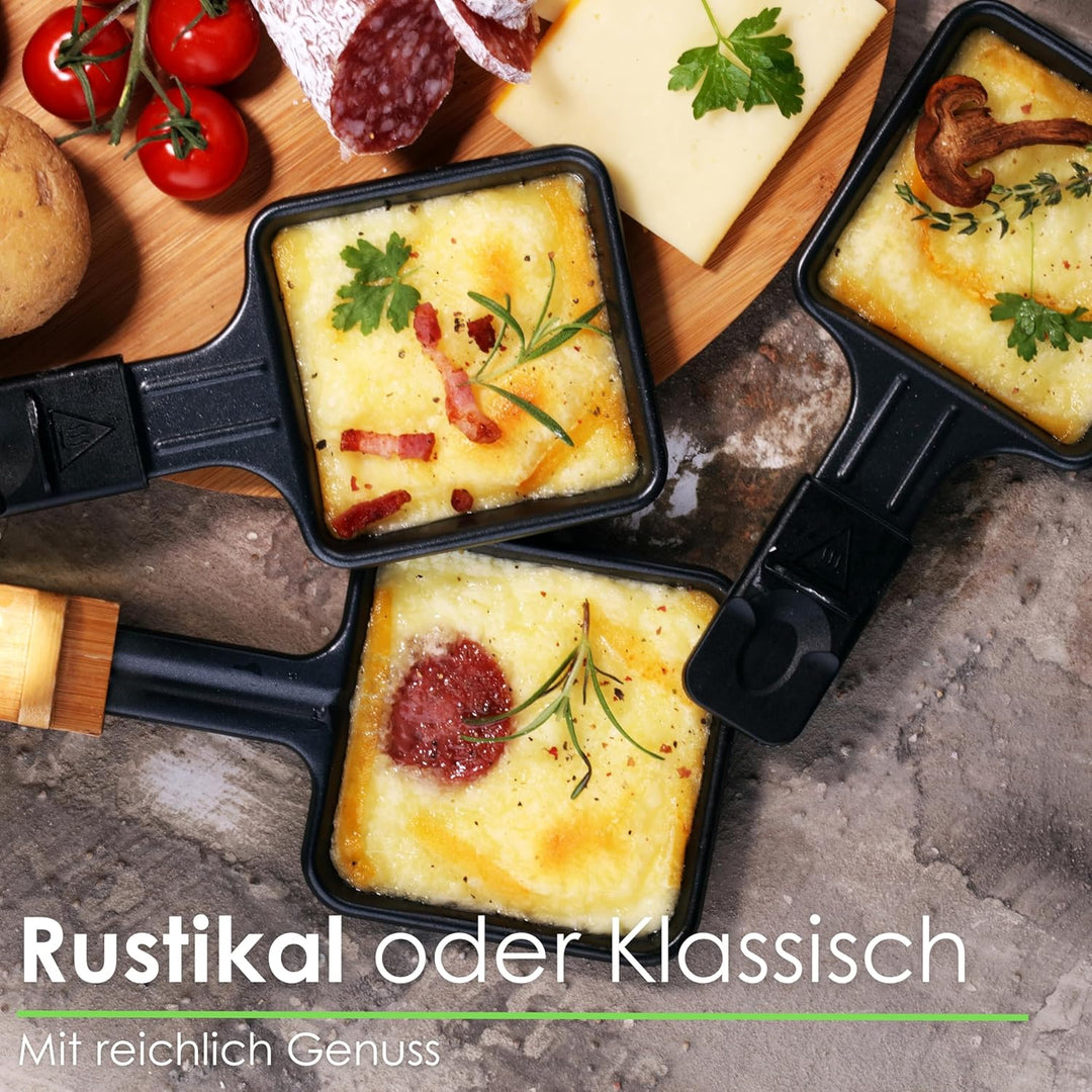 Raclette Grill | Raclette Gerät | 8 Personen | Tischgrill | Party Grill | Elektro Grill | Raclettegr