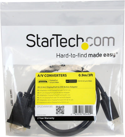 StarTech.com 91cm DisplayPort auf DVI-Kabel - Computer-Monitor-Kabel - DisplayPort zu DVI Kabel - Di